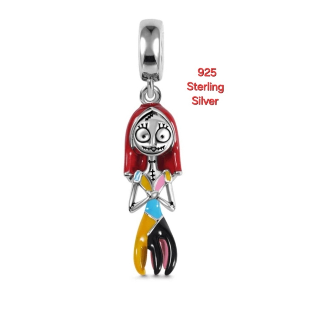 🎆LINX DISCOUNTINUED Silver Sally Nightmare Before Christmas Bracelet Charm